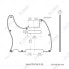 Фото #2 товара Harley Benton Parts TE-Style Pickguard BK LH