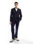 Фото #7 товара ASOS DESIGN slim double breasted suit jacket in navy