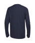 ფოტო #2 პროდუქტის Men's Navy Dallas Cowboys Side Drill Long Sleeve T-shirt