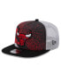 Фото #1 товара Men's Black Chicago Bulls Court Sport Speckle 9fifty Snapback Hat