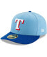 ფოტო #1 პროდუქტის Men's Light Blue, Royal Texas Rangers 2020 Alternate 2 Authentic Collection On Field Low Profile 59FIFTY Fitted Hat