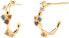 Фото #1 товара Оригинальные позолоченные серьги с цирконами FIVE Gold AR01-289-U