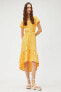 Фото #1 товара Kadın Sarı Desenli Elbise