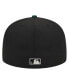 Фото #4 товара Men's Black Oakland Athletics Metallic Camo 59FIFTY Fitted Hat