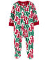 Фото #9 товара Baby 1-Piece Holly Jolly Fleece Footie Pajamas 24M