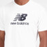 Фото #4 товара NEW BALANCE Essentials Stacked Logo Cotton Short Sleeve T-Shirt