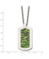 Фото #3 товара Chisel printed Green Camo Under Rubber Dog Tag Cable Chain Necklace