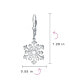 ფოტო #4 პროდუქტის Frozen Winter Christmas Holiday Party Snowflake Dangle Lever back Earrings For Women For Teen Polished .925 Sterling Silver