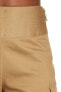 Фото #3 товара Nicole Miller Womens Casual Cullote Cotton Blend Wide Cropped Pants Khaki Size 2