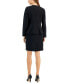 Peplum Crepe Sheath Dress Suit, Regular and Petite Sizes