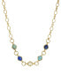 Фото #1 товара 2028 gold-Tone Multi Color Link Necklace