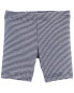 Toddler Striped Bike Shorts 4T