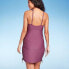 Women's Convertible Side-Tunneled Swim Dress - Kona Sol™ Purple M