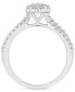 ფოტო #1 პროდუქტის Diamond Pear Halo Engagement Ring (5/8 ct. t.w.) in 14k White Gold