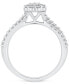 Diamond Pear Halo Engagement Ring (5/8 ct. t.w.) in 14k White Gold