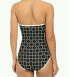 Фото #2 товара DKNY Close Up Bandeau Maillot Removable Soft Cups Strapless One Piece Size 6