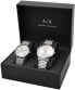 Armani Exchange Ladies and Men's Watch BoxSet - AX7112 NEW