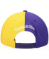 Фото #5 товара Бейсболка Mitchell & Ness Los Angeles Lakers половинно синяя и золотая для мужчин