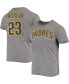 Фото #2 товара Men's Fernando Tatis Jr. Heathered Gray San Diego Padres Name and Number Tri-Blend T-shirt