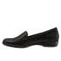 Trotters Jenn Mini T1365-004 Womens Black Leather Slip On Loafer Flats Shoes