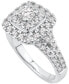 ფოტო #1 პროდუქტის Diamond Halo Cluster Engagement Ring (1-3/8 ct. t.w.) in 14k White Gold