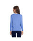 ფოტო #8 პროდუქტის Women's Petite Relaxed Supima Cotton Long Sleeve Crewneck T-Shirt