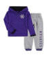 Toddler Boys Purple, Heathered Gray Washington Huskies Poppies Pullover Hoodie and Sweatpants Set