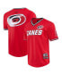 Фото #1 товара Men's Red Carolina Hurricanes Classic Mesh V-Neck T-shirt