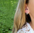 Silver earrings with garnets GRAAGUP2720