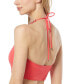 Women's Chain-Trim Halter Longline Bikini Top