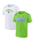 Фото #1 товара Men's Green, White Seattle Sounders FC Two-Pack Player T-shirt Set