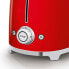 SMEG toaster TSF01RDEU (Red) - 2 slice(s) - Red - Steel - Buttons - Level - Rotary - China - 950 W