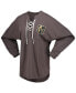 ფოტო #3 პროდუქტის Women's Charcoal Vegas Golden Knights Spirit Lace-Up V-Neck Long Sleeve Jersey T-shirt