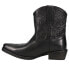 Фото #3 товара Roper Dusty Embossed Snip Toe Booties Womens Black Casual Boots 09-021-0980-3057