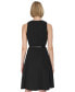 Women's Jewel-Neck Scuba-Crepe Dress