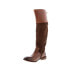 Roan by Bed Stu Natty F858037 Womens Brown Leather Lace Up Knee High Boots