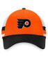 Men's Orange, Black Philadelphia Flyers Breakaway Striped Trucker Snapback Hat