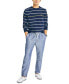 ფოტო #3 პროდუქტის Men's Classic-Fit Elastic Drawstring Linen Pant