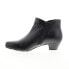 Gabor 35-634-27 Womens Black Leather Slip On Ankle & Booties Boots