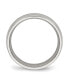 Фото #3 товара Stainless Steel Brushed and Polished 6.5mm Grooved Band Ring