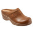 Фото #2 товара Softwalk Aurora S2250-215 Womens Brown Wide Leather Clog Sandals Shoes