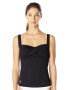 Фото #1 товара TYR 266221 Women's Twisted Bra Solid Black Tankini Top Swimwear Size 10
