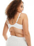 Ivory Rose Curve plain t-shirt bra in white