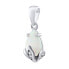 Silver Clarissa Pendant with White Opal and Brilliance Zirconia JJJ1267PW