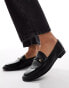 ALDO Francine Slip on Loafer in Black Leather