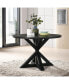 Windvale Cross-Buck Base Dining Table in Black Черный, 1 Count - фото #4