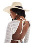 Фото #3 товара ASOS DESIGN straw floppy hat