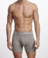 ფოტო #1 პროდუქტის Premium Cotton Men's 2 Pack Boxer Brief Underwear, Plus