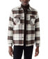 Фото #1 товара Men's Relaxed-Fit Plaid Fleece-Lined Shirt Jacket