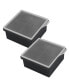 Фото #1 товара 4 Cube Silicone Ice Molds, Set of 2